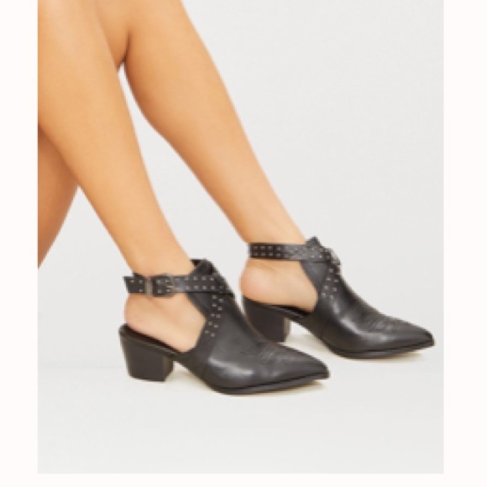 Sling back booties